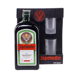 Liker Jagermeister 0.7l+2long drink case