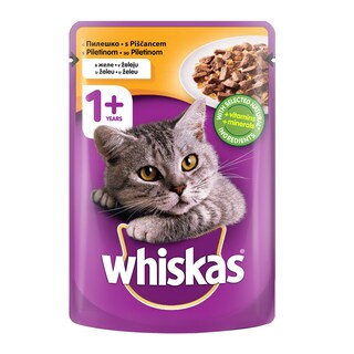 Hrana/pilet.u zeleu kesa Whiskas 100g
