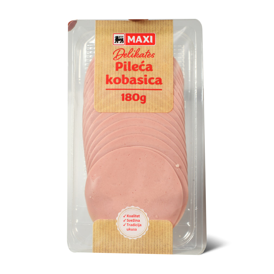 Pileca kobasica slajs Maxi 180g 
