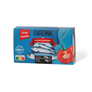 Sardina u paradajz sosu Premia 100g