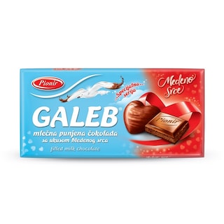Cokolada mlecna Medeno srce Galeb 80g