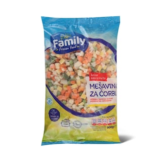 Smrz.mesavina za corbu 900g Family