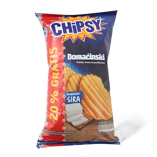 Cips Domacinski feta Chipsy 160g+20%grat