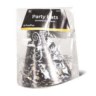 Sparkl Bday Gold kapice 1/8 Amscan