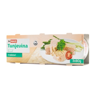 Tunjevina komadi u salamuri Maxi 3x80g