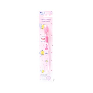 Cetkica za zube roze Chicco 6m+