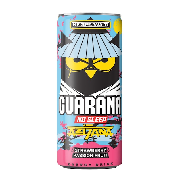 Guarana Energy Drink Azijana Strawberry Passion Fruit 250ml