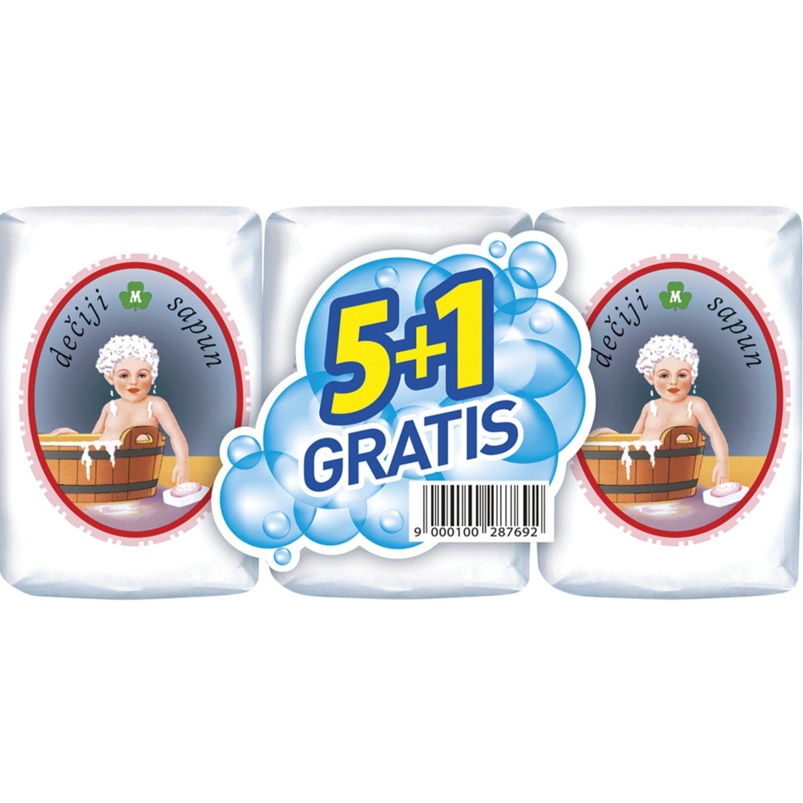 Sapun deciji Mer 6*87g Multipack