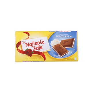Cokolada Stark Najlepse zelje Mlecni krem 100g,  Atlantik Br