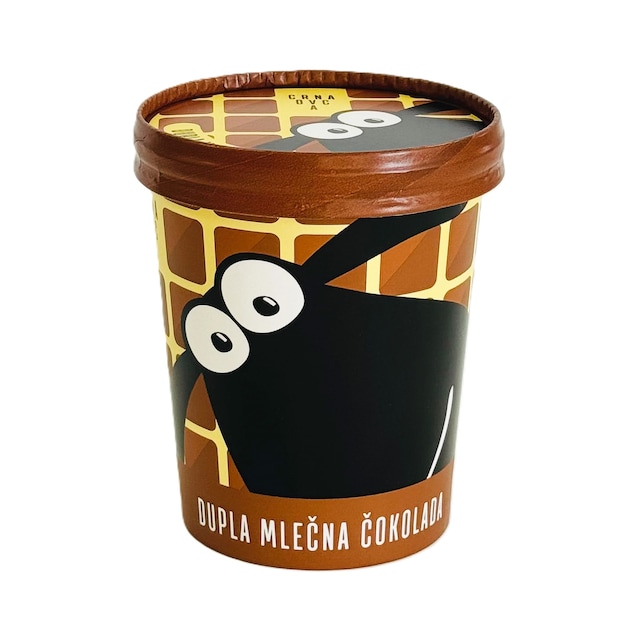 Crna Ovca Sladoled dupla mlecna cokolada 300g