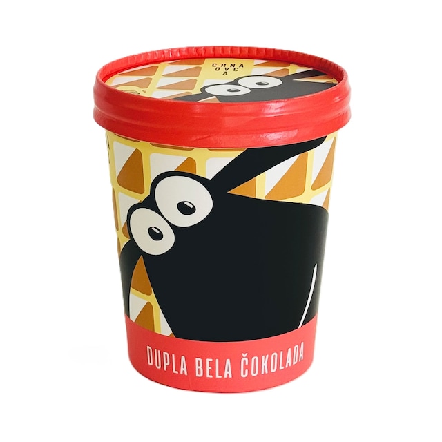 Crna Ovca Sladoled dupla bela cokolada 300g