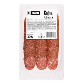 Cajna kobasica vak.slajs Maxi 300g