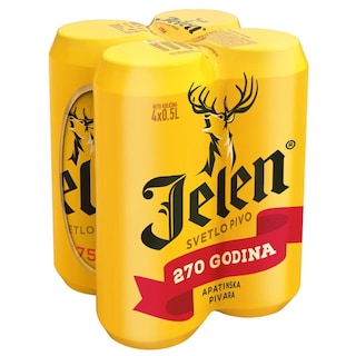 Pivo Jelen can 4x0.5l pack