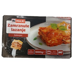 Zamrznute lazanje bolonjeze Maxi 1kg