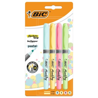 Flomasteri BIC Grip Pastel blister 4kom
