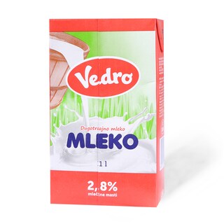 Mleko sterilizovano 2.8%mm Vedro 1l