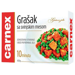 Grasak sa svinjskim mesom Carnex 400g