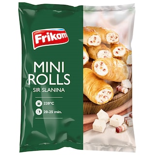 Smrz.mini rolls sir slanina Frikom 500g