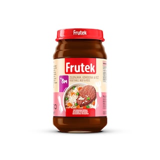 Frutek kasa povrce,govedina,riza 190g