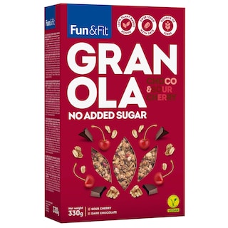Granola coko visnja 330g
