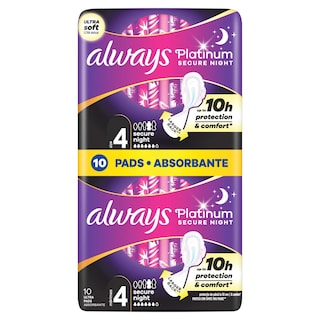 Platinum Secure Night size4 10pcs Always