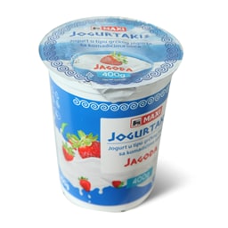 Grcki jogurt jagoda Maxi 400g