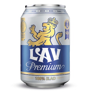 Pivo Lav Premium limenka 0.33l