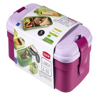 Kutija za hranu lunch&go ljubicasta 1,4l