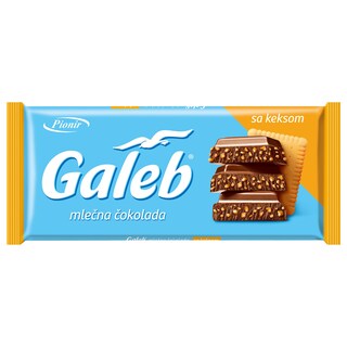Mlecna cokolada Galeb sa keksom 170gr