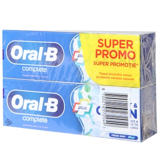 Pasta Compl.Protect&Clean Oral B 2x75ml