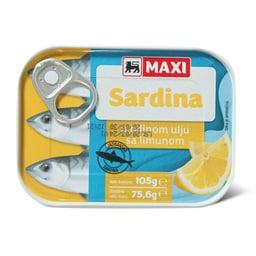 Sardina u bilj.ulju&limun Maxi 105g