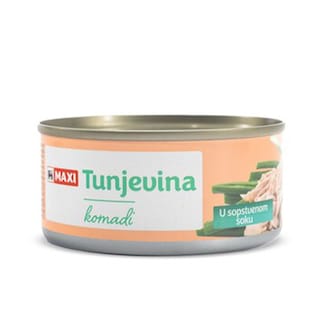 Tunjevina komadi u salamuri Maxi 160g