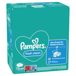 Vlazne maramice Pampers Fresh 15x80 kom