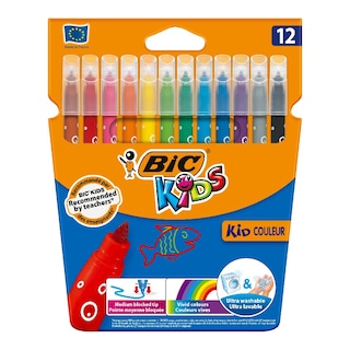 Flomasteri Kids Colour BIC blister 12/1