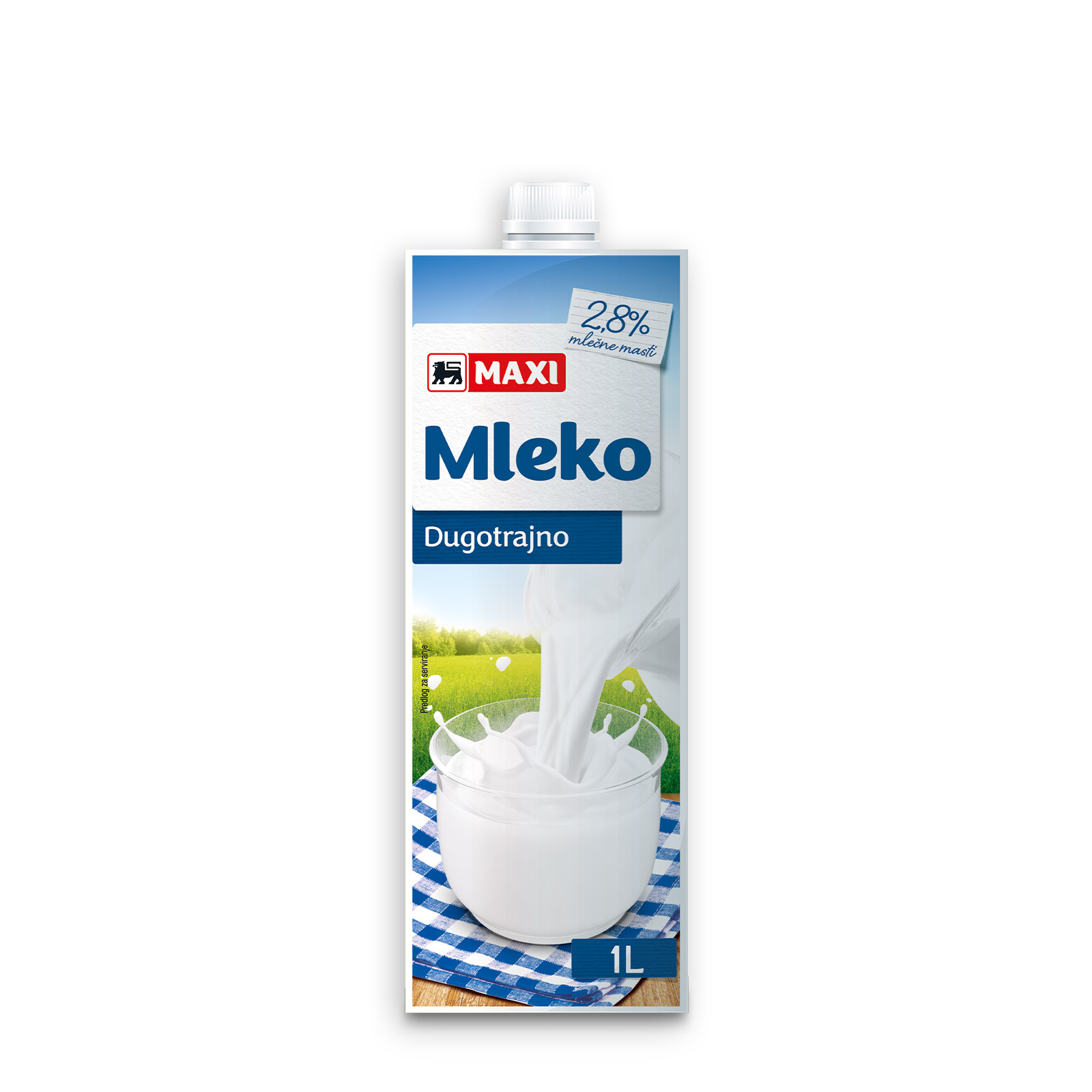 Mleko sterilizovano Maxi 2,8%mm 1l