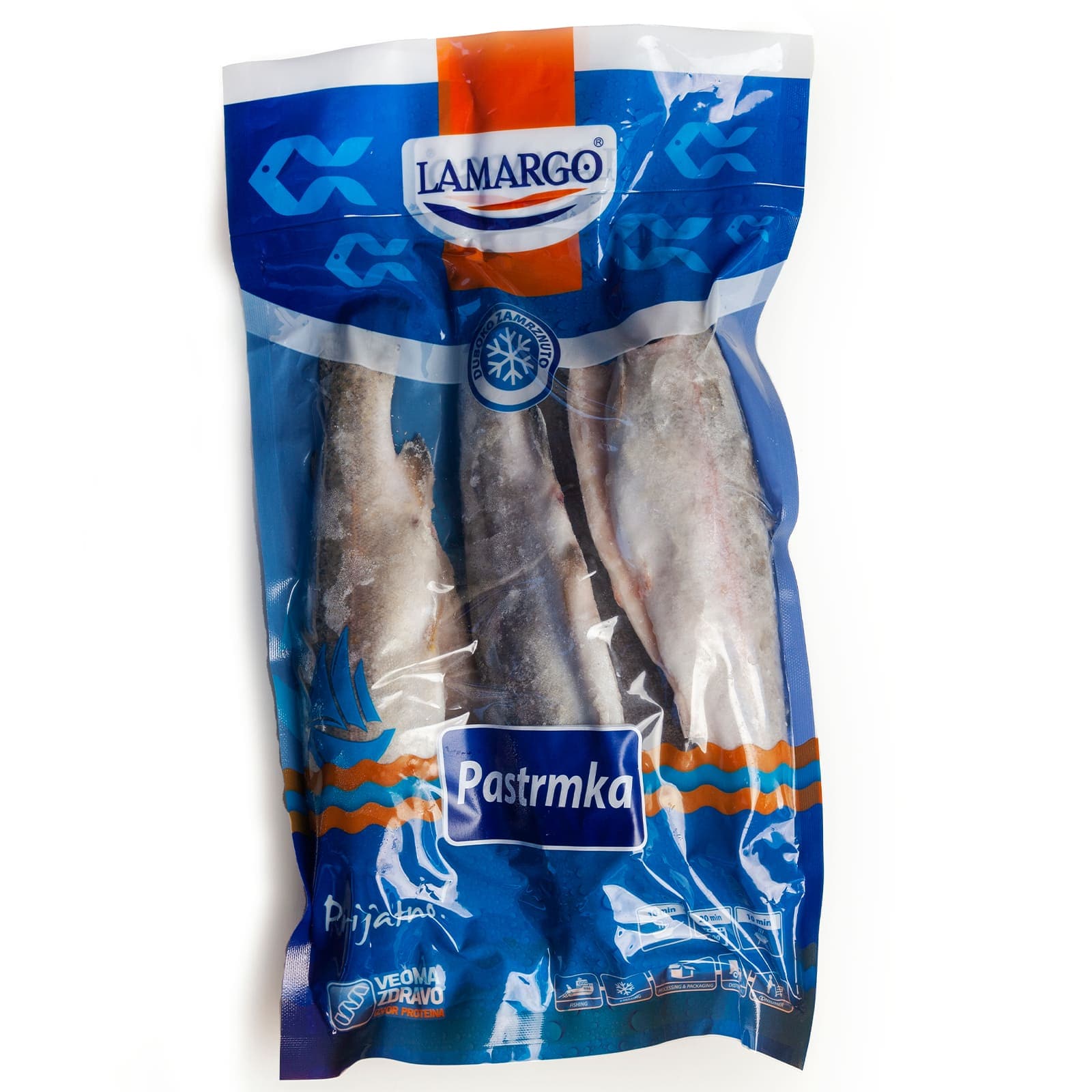 Smrz.pastrmka ociscena Lamargo cca 800g