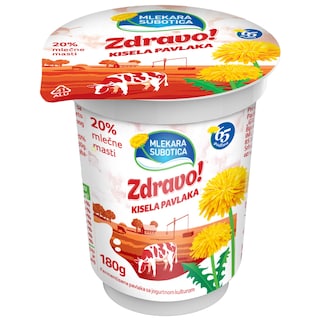 Kisela pavlaka 20%mm Zdravo casa 180g