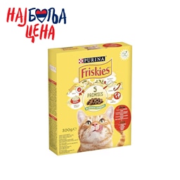 Briketi za macke meso Friskies 300g