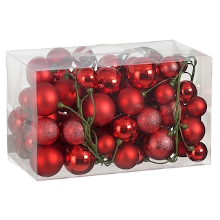 Girlanda sa kugl.crvena 180cm 848