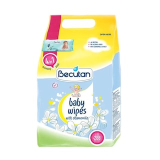 Vlazne maramice Baby Becutan 4x72kom