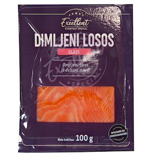 Dimljeni losos slajs 100g