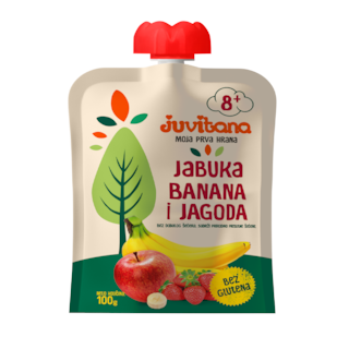 Jab.banana i jagoda Juvitana 100g pouch
