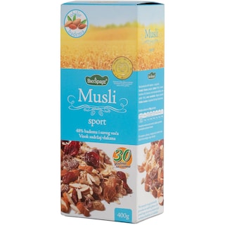 Musli sport bez dodatog secera 400g