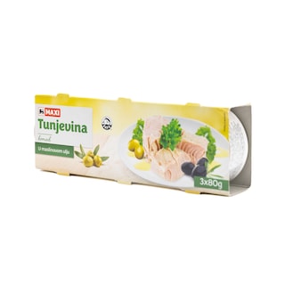 Tunjevina YF kom.u mas.ulju Maxi 3x80g