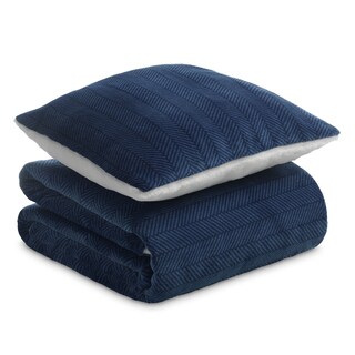Dormeo Warm hug set tamno plava130x190cm