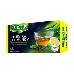 Caj zeleni sa limunom Fructus FV20-30g