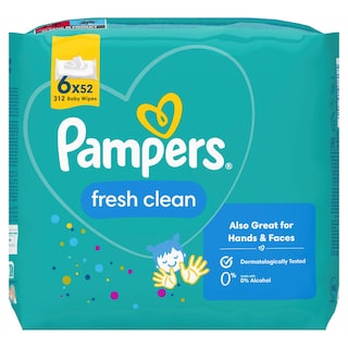 Vlazne maramice Fresh 6x52kom Pampers
