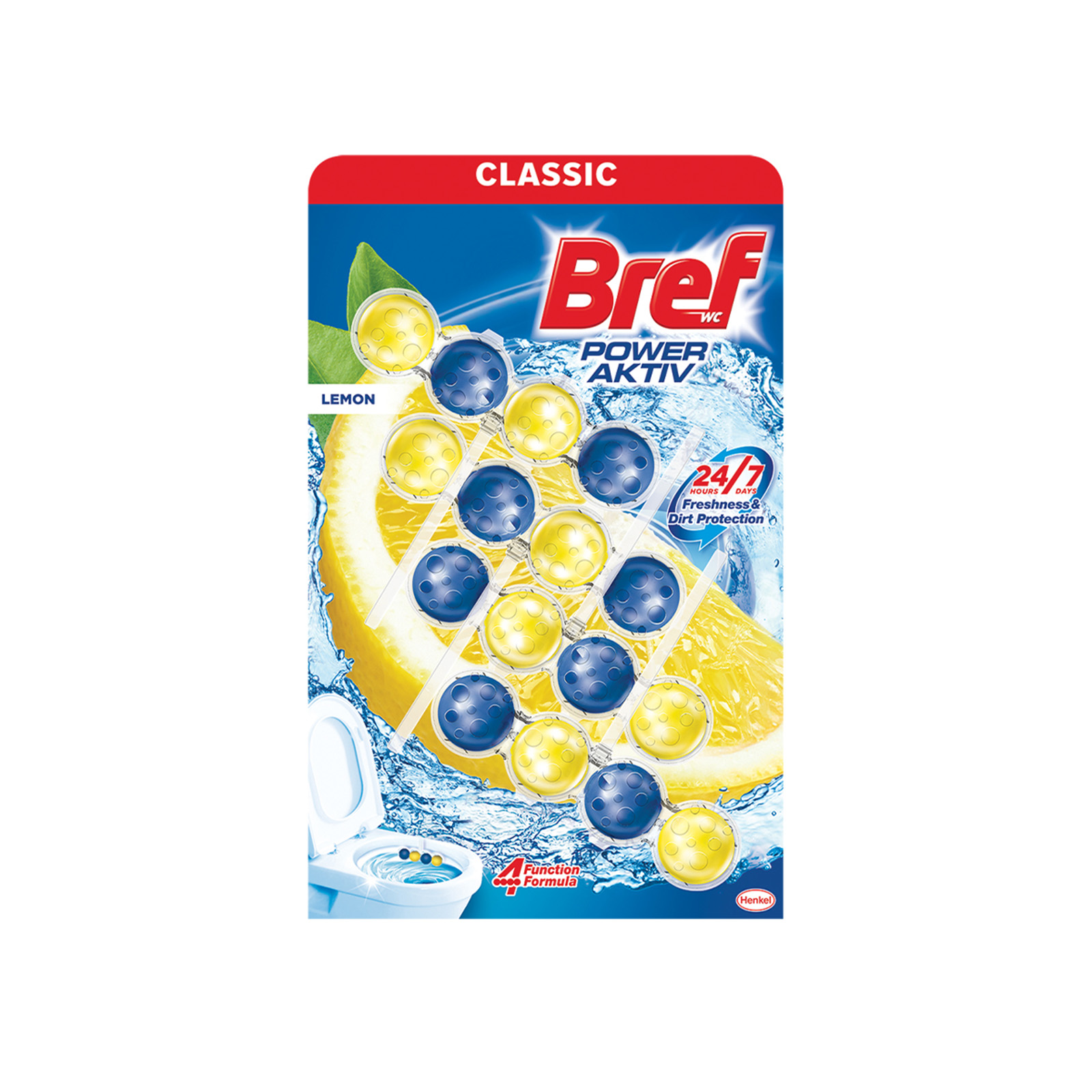 Bref Power Aktiv Lemon 4x50g