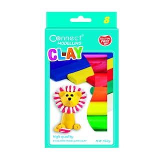 Plastelin 8 boja Connect