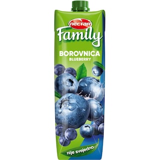 Nektar borovnica40% Family Nectar1l brik